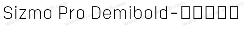 Sizmo Pro Demibold字体转换